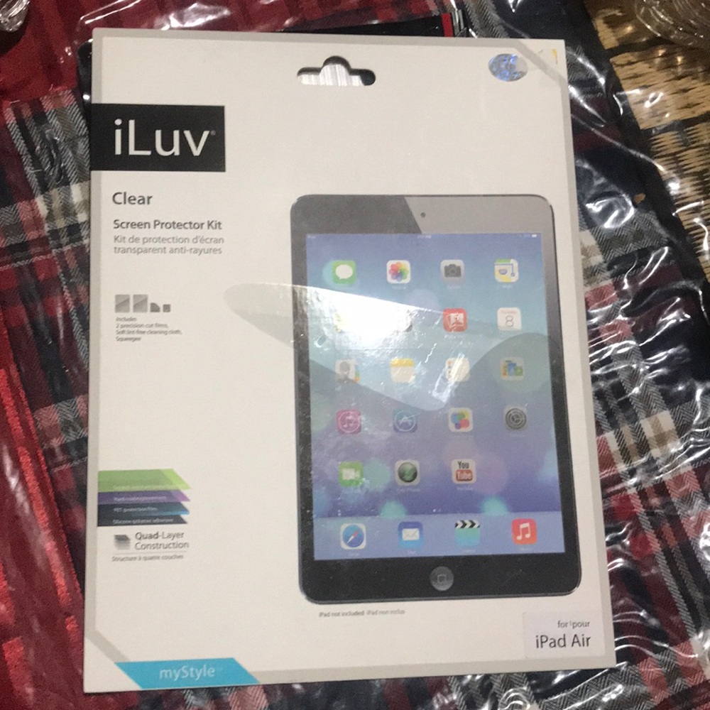 Clear Screen Protector Kit for iPad Air